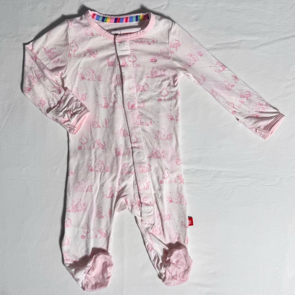 Magnetic Me Disney Footie Girls 0-3M Winnie the Pooh Sweeter Than Honey Sleeper
